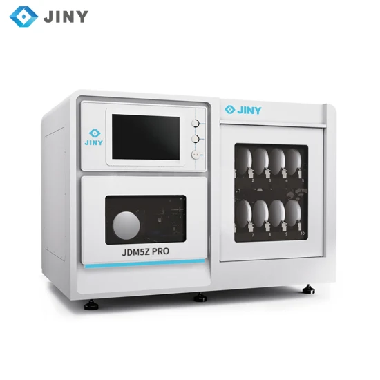 Equipamento de laboratório odontológico de 5 eixos Zircônia especial CAD Cam Fresadoras CNC odontológicas com trocador de disco automático